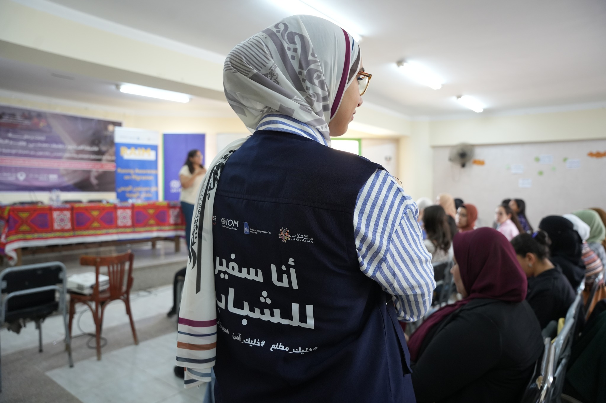 "Mubrouk" Our Ambassador in Menofia Organizes a talk inside the University